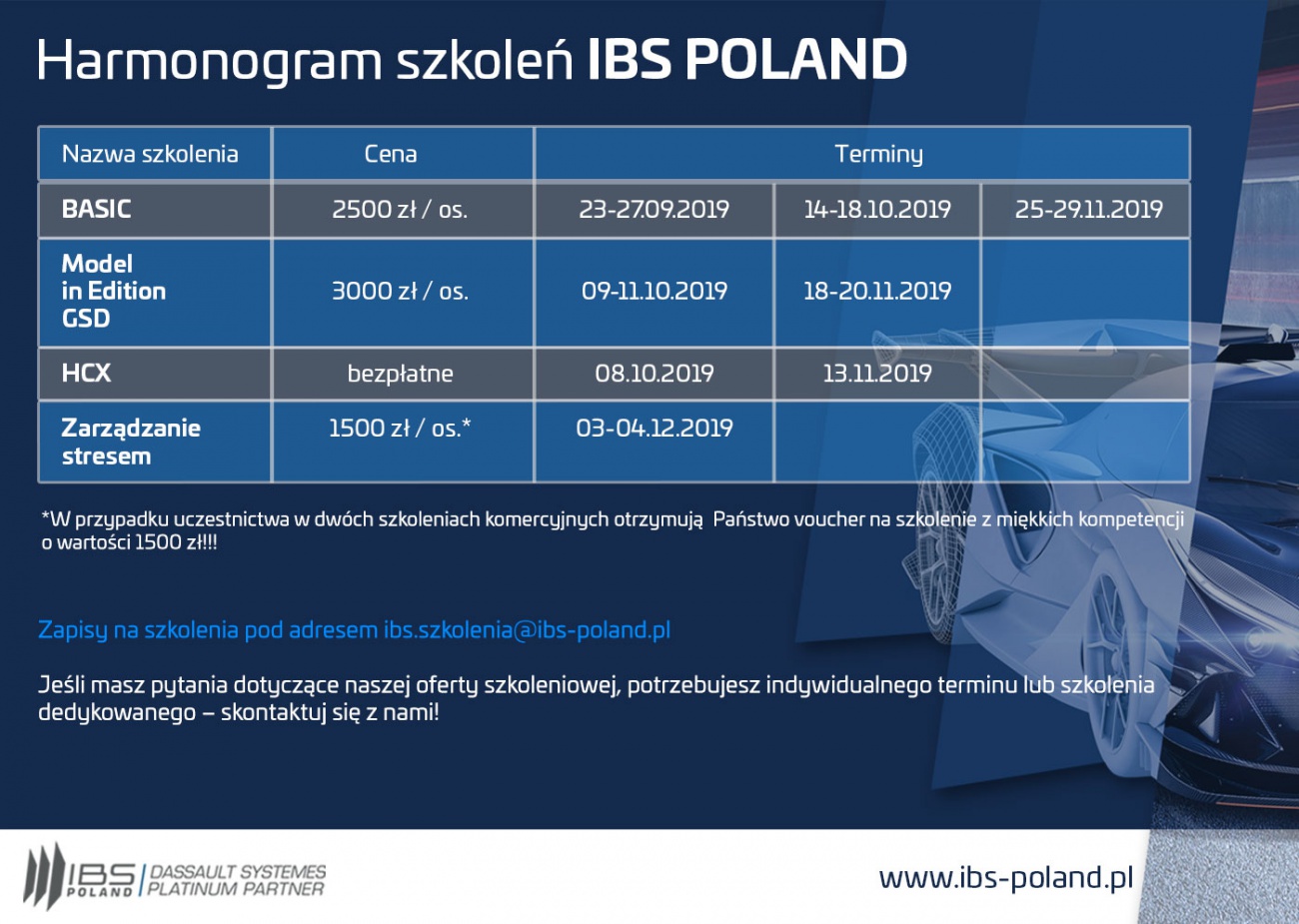 tabelka harmonogram szkoleń ibs poland